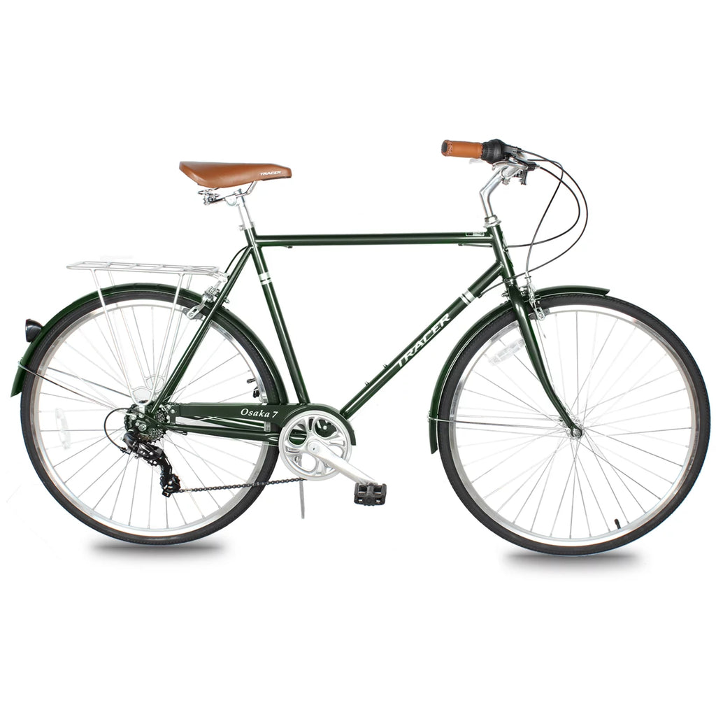 Men's 21 Speed Matte Black Steel Frame Hybrid City Bike O49013