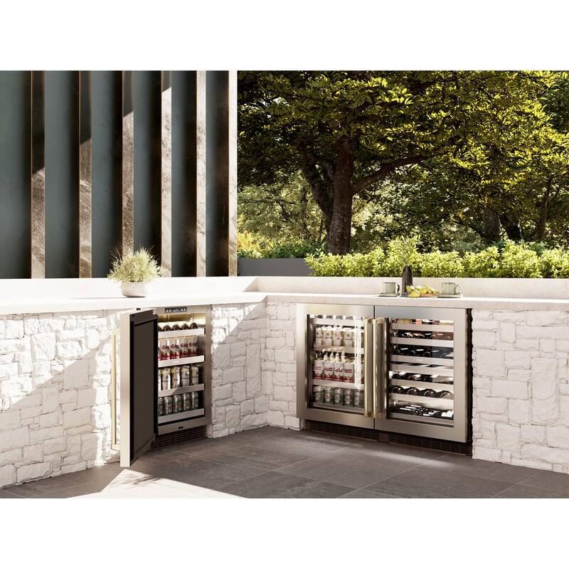 24 in. Dual Zone 44-Bottle Wine Cooler with Glass Door C920